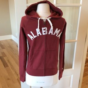 Alabama Hooded Jacket Crimson Red Hoodie XS New
